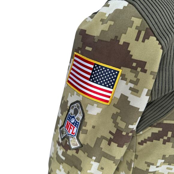 Nike Philadelphia Eagles Salute To Service Hoodie Men's Small Green Digital Camo - Picture 3 of 10